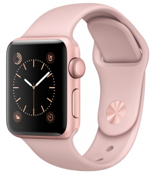 Apple Watch 2 38mm Rose Gold Aluminum Case Pink Sport Band Apple Watch 2 38mm Rose Gold Aluminum Case Pink Sport Band